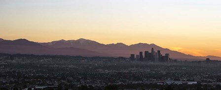 Downtown Los Angeles at Dusk, California by Panoramic Images art print