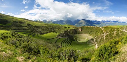 Circular Inca Terraces of Moray, Machupicchu, Peru by Panoramic Images art print