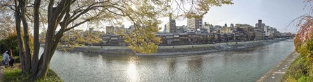 City at the Waterfront, Kamo River, Japan by Panoramic Images art print
