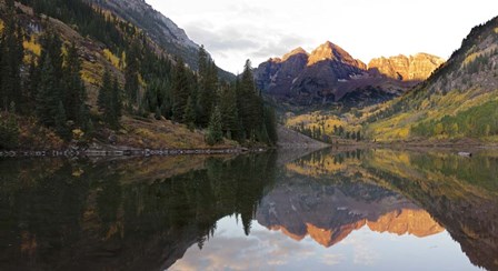 Elk Mountains &amp; Maroon Bells Lake, Colorado by Panoramic Images art print