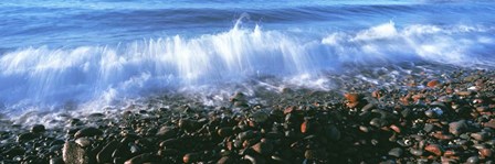 Waves Breaking on the Beach, Baja California by Panoramic Images art print