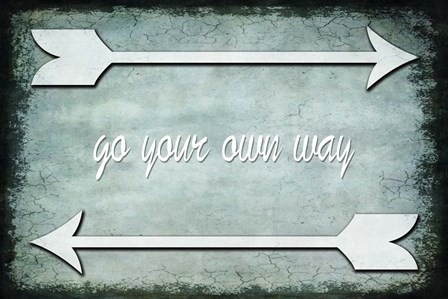 Choose Path - Go Own Way by LightBoxJournal art print