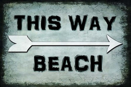 Choose Path - This Way Beach by LightBoxJournal art print