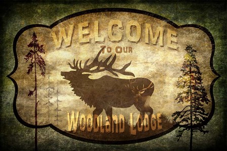 Welcome - Lodge Elk by LightBoxJournal art print