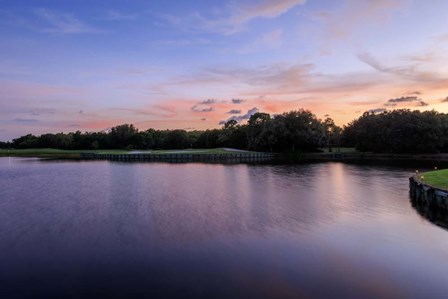 Sunset Over Golf Course in Sarasota, Florida by Panoramic Images art print