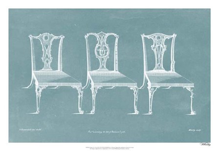 Design for a Chair III by Thomas Chippendale art print