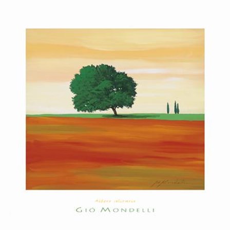 Gio Mondelli - Albero Solitario Size 15.75x15.75 by Gio Mondelli art print