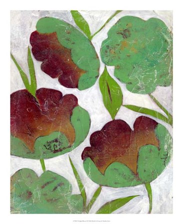 Verdigris Blooms II by Chariklia Zarris art print