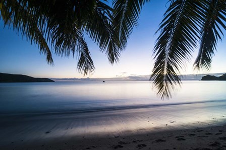 Sunset over the beach, Naviti, Yasawa, Fiji, South Pacific by Michael Runkel / DanitaDelimont art print