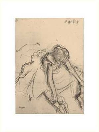 Danseuse Assis by Edgar Degas art print