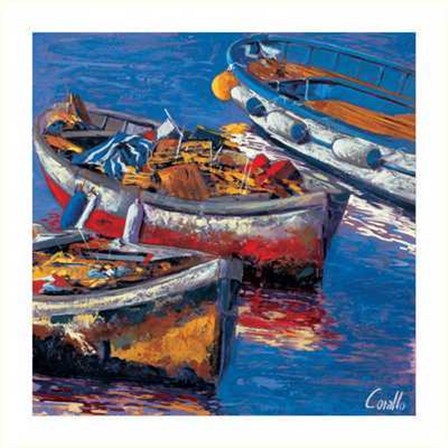 Daniela Corallo - Barche All&#39;Ormeggio Size 27.5x27.5 by Daniela Corallo art print