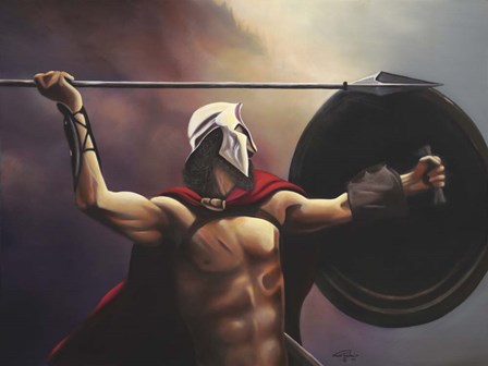 Spartan Warrior by Geno Peoples art print
