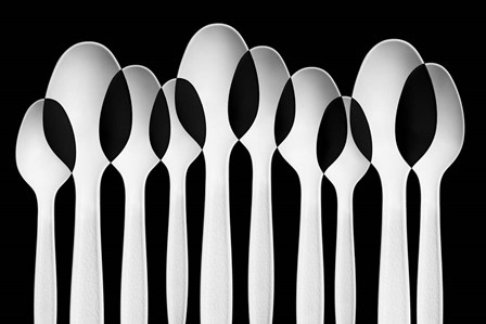 Spoons Abstract:  Forest by Jacqueline Hammer art print
