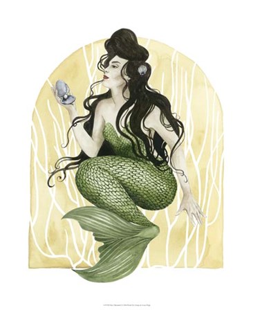 Deco Mermaid I by Grace Popp art print