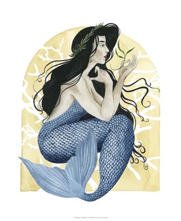 Deco Mermaid IV by Grace Popp art print