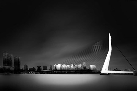 Erasmus Bridge Rotterdam by Denis art print