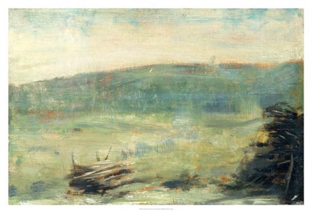 Landscape at Saint-Ouen by Georges Seurat art print