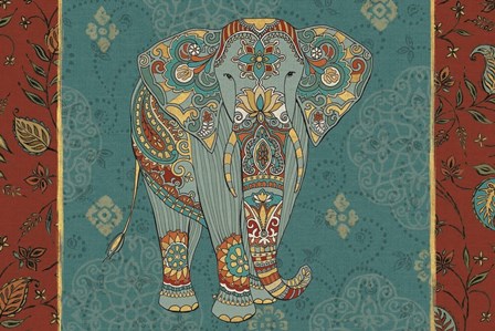 Elephant Caravan IB by Daphne Brissonnet art print