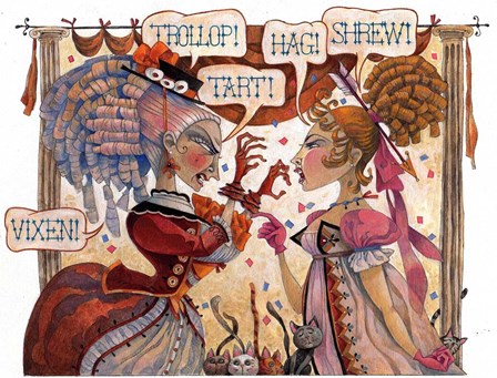 The Cat Fight by David Galchutt art print