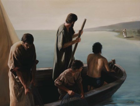 Christ Calling To Disciples by David Lindsley art print
