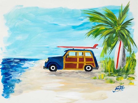 Tropical Vacation I by Julie DeRice art print