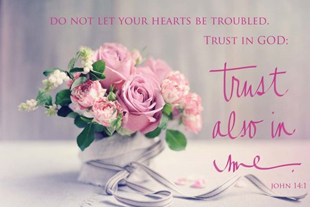 Do Not Let Your Hearts Be Troubled by Sarah Gardner art print