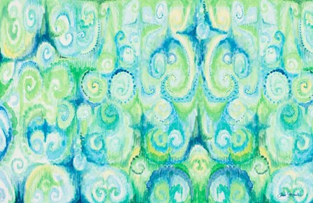 Emerald Abstract by Janice Gaynor art print