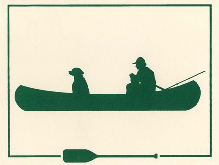 Green Canoe by Crockett Collection art print