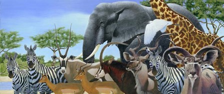 Gathering by Durwood Coffey art print