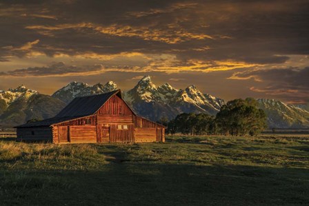 Moulton Barn Sunrise by Galloimages Online art print