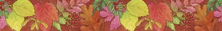 Fall Leaves border by Geraldine Aikman art print
