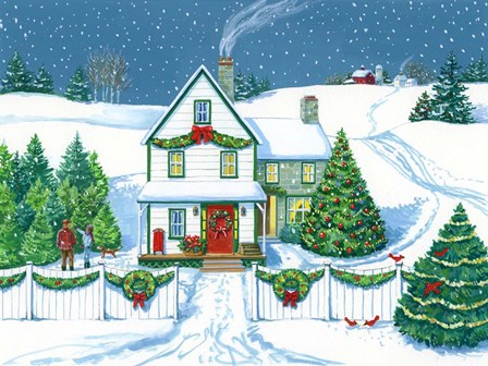 Christmas Tree Farm by Geraldine Aikman art print