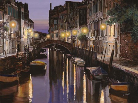 Venezia al Crepuscolo by Guido Borelli art print