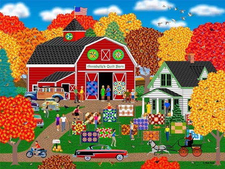 Annabelle&#39;s Quilt Barn by Mark Frost art print