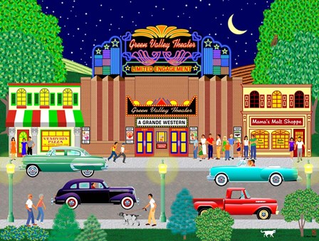 Pizza Movie Malt 2 by Mark Frost art print