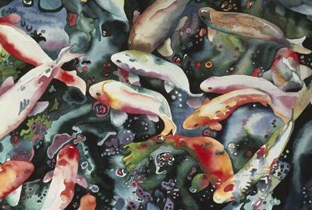 Dancing Fish by Mary Russel art print