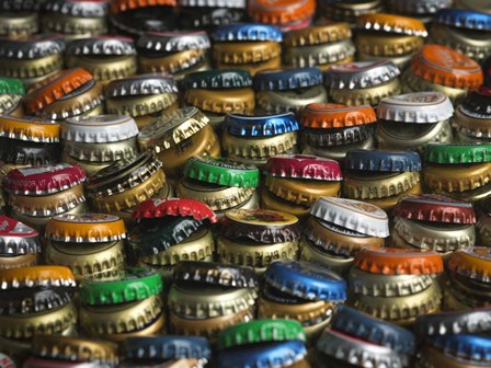 Bottlecap Hills by ALI Joe art print