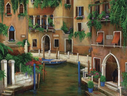 Hotel On The Canal by Betty Lou art print