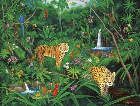 Jungle by Betty Lou art print