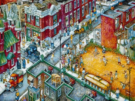 Baseball by Bill Bell art print