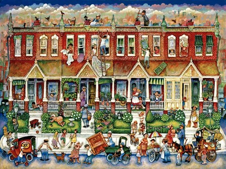 Row Houses by Bill Bell art print