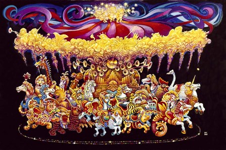 Velvet Carousel by Bill Bell art print
