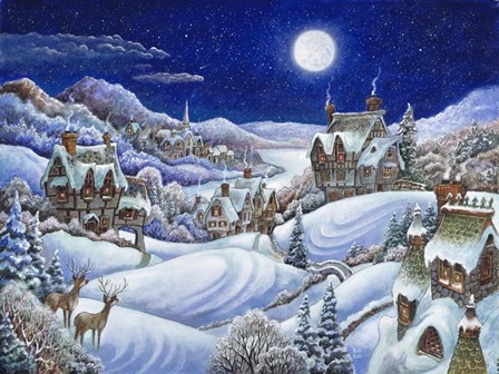 Winter Moon by Bill Bell art print