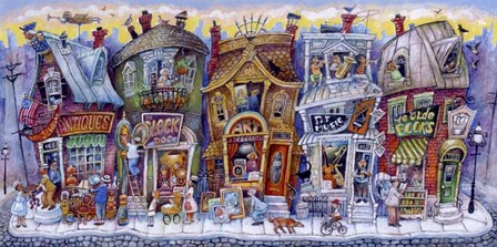 Antiques and More by Bill Bell art print