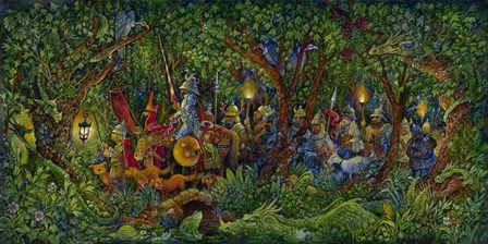 The Dragon Hunters by Bill Bell art print