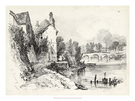 Idyllic Landscape II by J.D. Harding art print