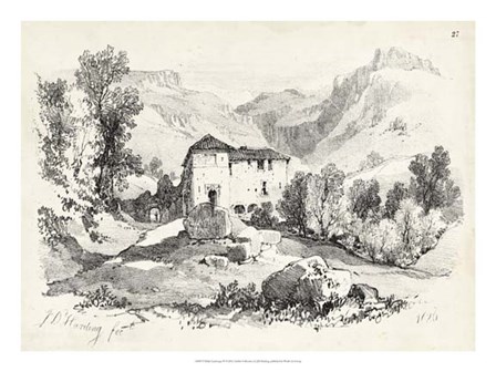 Idyllic Landscape IV by J.D. Harding art print