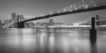 Panorama Brooklyn Bridge 1 by Moises Levy art print