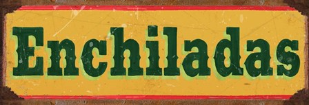 Enchiladas Gold by RetroPlanet art print