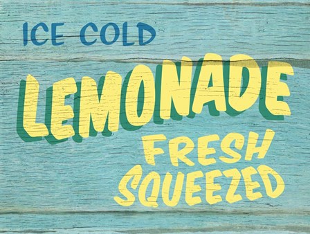 Lemonade Rustic - Rectangle by RetroPlanet art print